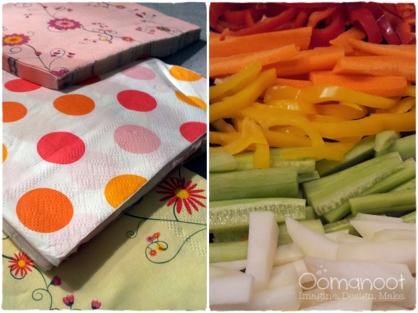 Napkins & Vegetables Napkins & Vegetables
