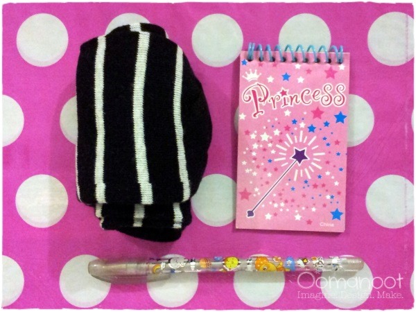 Socks, Princess Notebook & Gel Pen Party Favors