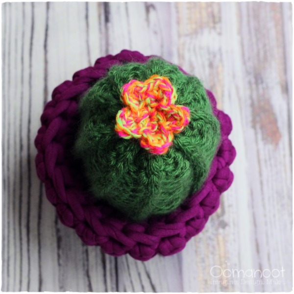 Crochet Camel Stitch Cactus | Oomanoot #cactus #crochet #free #tutorial #camelstitch