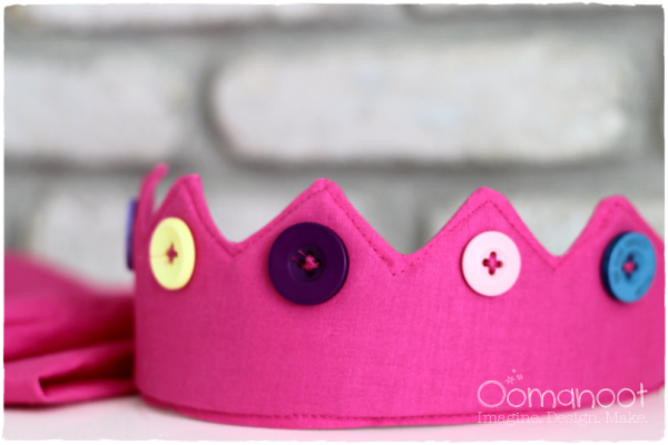 Cape & Crown Sewing Tutorial for a Warrior Queen (or King) | Oomanoot #free #tutorial #sewing #kids
