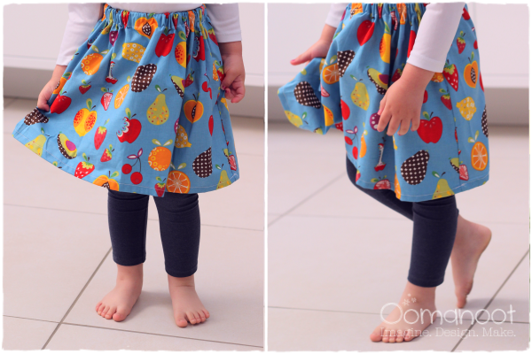 The Easy-Peasy Light & Breezy Skirt | Oomanoot #free #sewing #tutorial #skirt