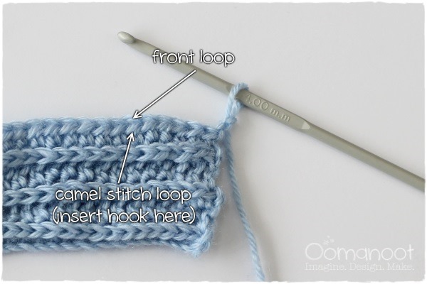 Crochet Camel Stitch: How To | Oomanoot #crochet #free #tutorial #camelstitch