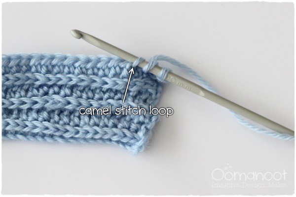 Crochet Camel Stitch: How To | Oomanoot #crochet #free #tutorial #camelstitch