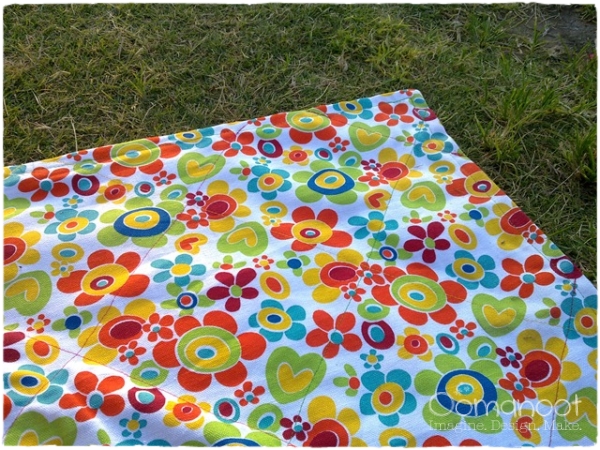 Semi Quilted Picnic Set Blanket