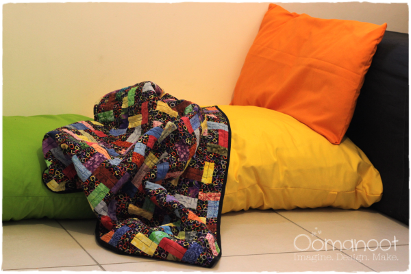 Rainbow Pillow Covers: Sewing Tutorial | Oomanoot #rainbow #sewing #tutorial #free