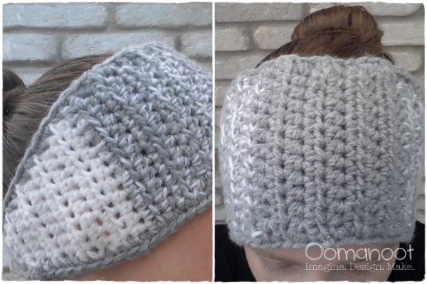 Ombre Crochet Ear Warmer Tutorial | Oomanoot