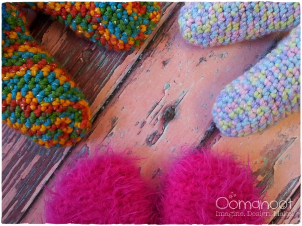 Rainbow Socks Crochet Tutorial