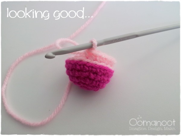 single crochet in back loops only looking good...