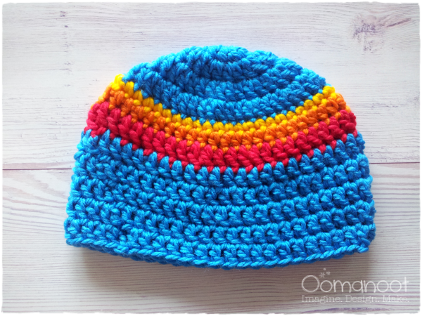 Blue Sunset Crochet Hat