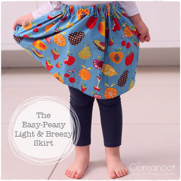 The Easy-Peasy Light & Breezy Skirt | Oomanoot #free #sewing #tutorial #skirt