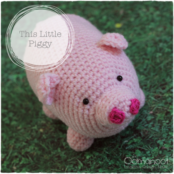 This Little Piggy Crochet Amigurumi | Oomanoot #free #crochet #tutorial #amigurumi #pink #piggy #pig