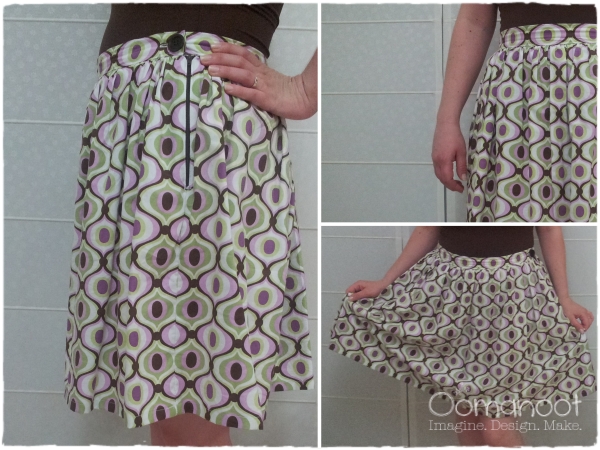 Vintage Gathered Skirt Tutorial | Oomanoot